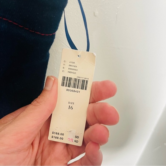 NEW Anthropologie Maeve Rosette Strapless Fit & Flare Denim Mini Dress Festival - Picture 8 of 11